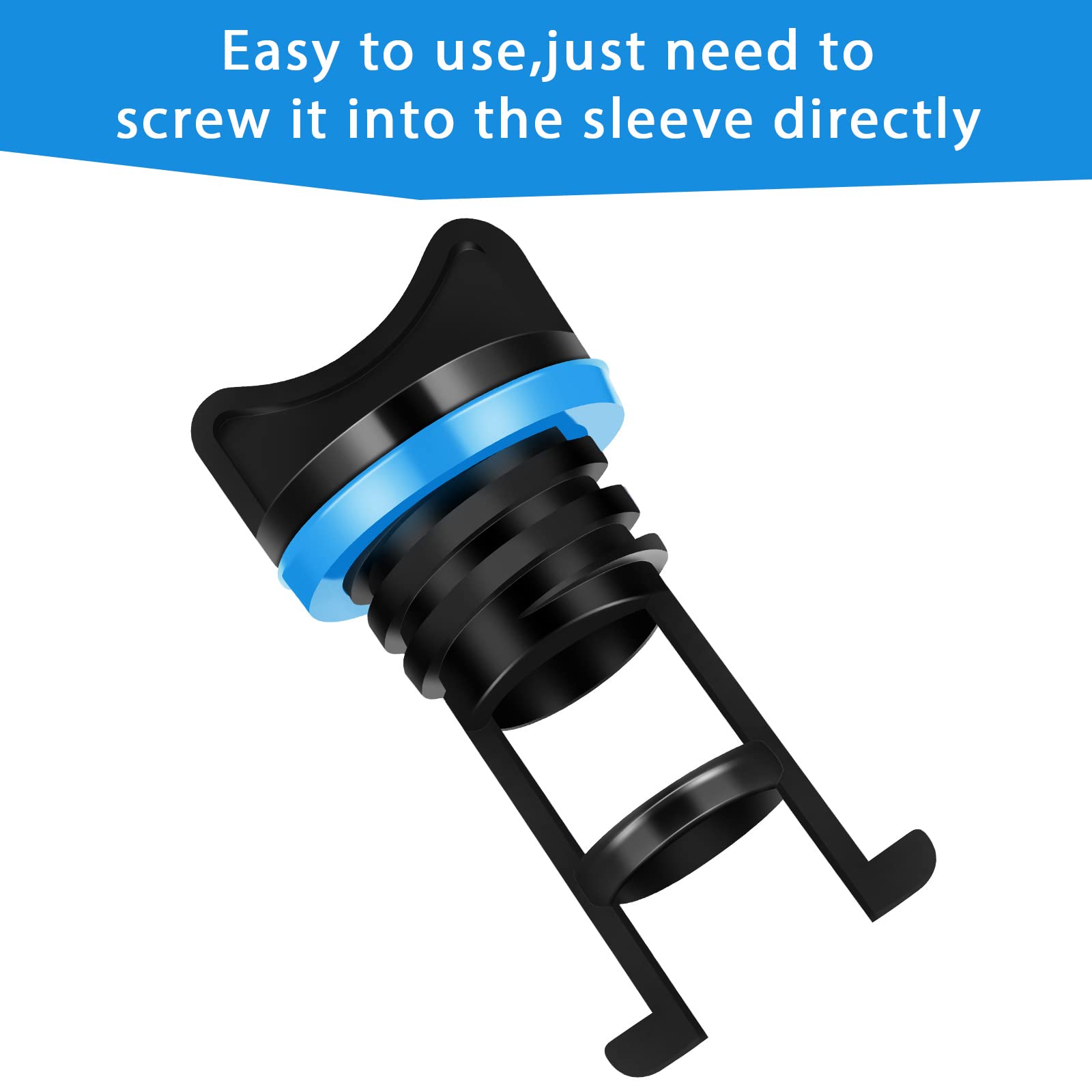 6 tapones de drenaje de nailon para kayak, tapones de drenaje para kayak, bote, canoa (azul) 5