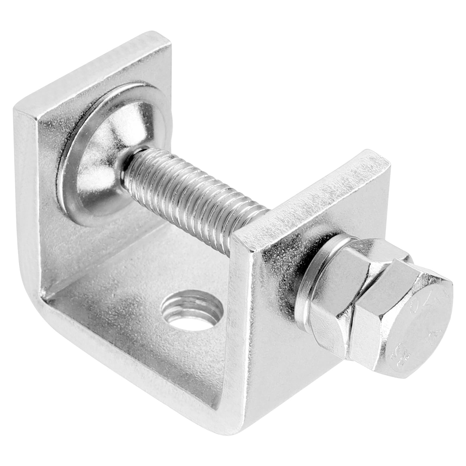 MUKLEI Juego de 16 abrazaderas Mini C de 1 pulgada, juego de abrazaderas C de acero inoxidable, abrazaderas C pequeñas resistentes, abrazaderas en U de metal para carpintería, montaje de metal y
