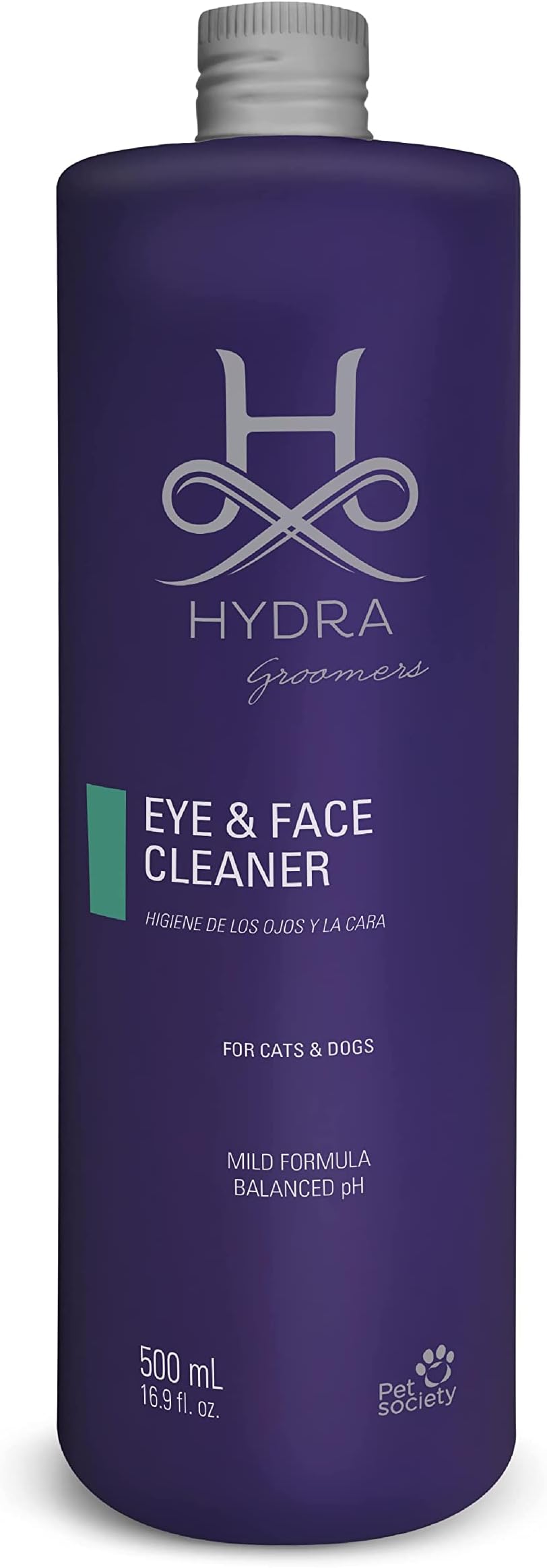 Professional Face and Eye Cleaner for Dogs and Cats, No-Rinse Pet Cleaner for All Breeds and Coat Types, 16.9 Ounces