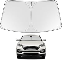 Vista 183 de Proadsy 2025 - Parasol para parabrisas actualizado con ajuste personalizado para Nissan Rogue 2014-2020, protector plegable de 4 capas