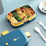 Lunch Box for Hot Food Kids Hot Lunch Food Containers for Kids Delicate Rectangle Insulated Lunch Box Leak-Proof Anti-Scalding BPA-Free - Food-Safe (Blue, Rectangle)