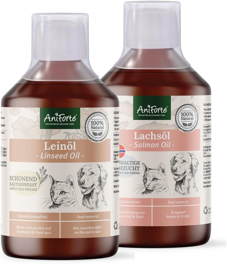 AniForte Salmon Oil Capsules for Dogs and Cats Valuable Omega3 Fish