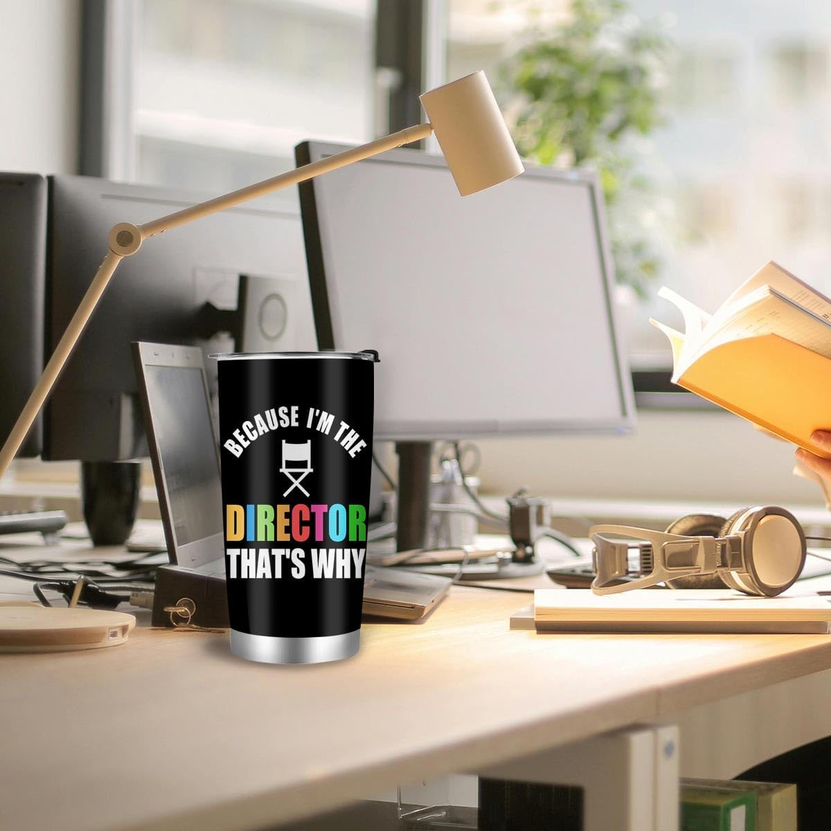 Theater Band Directors Gift, Choir Athletic Music Movie Directors Gift, Stainless Steel Tumbler with Lid Straw 20oz - Image 5