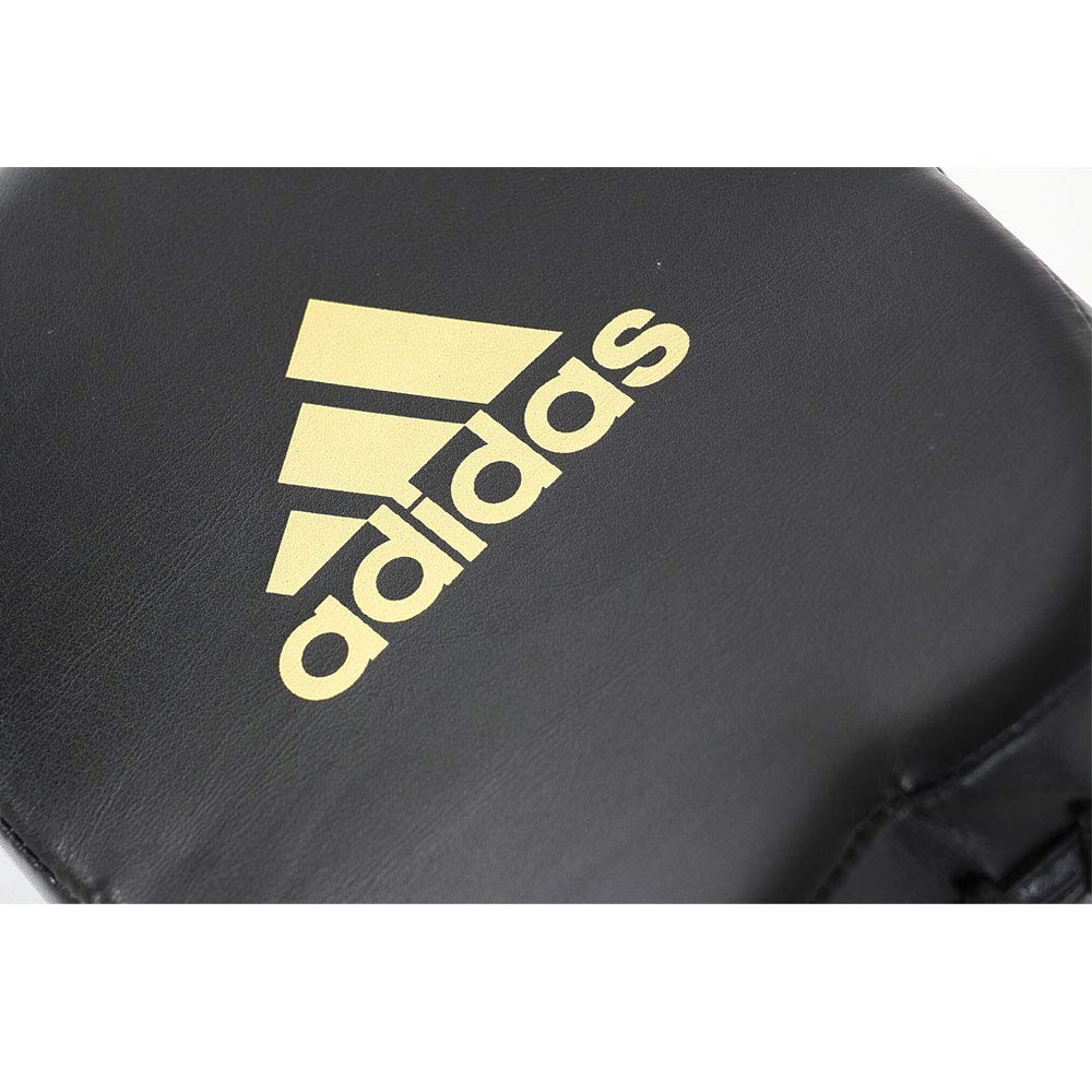 Adidas PU Mini Pad Guanti da passata, Nero/Oro, Standard