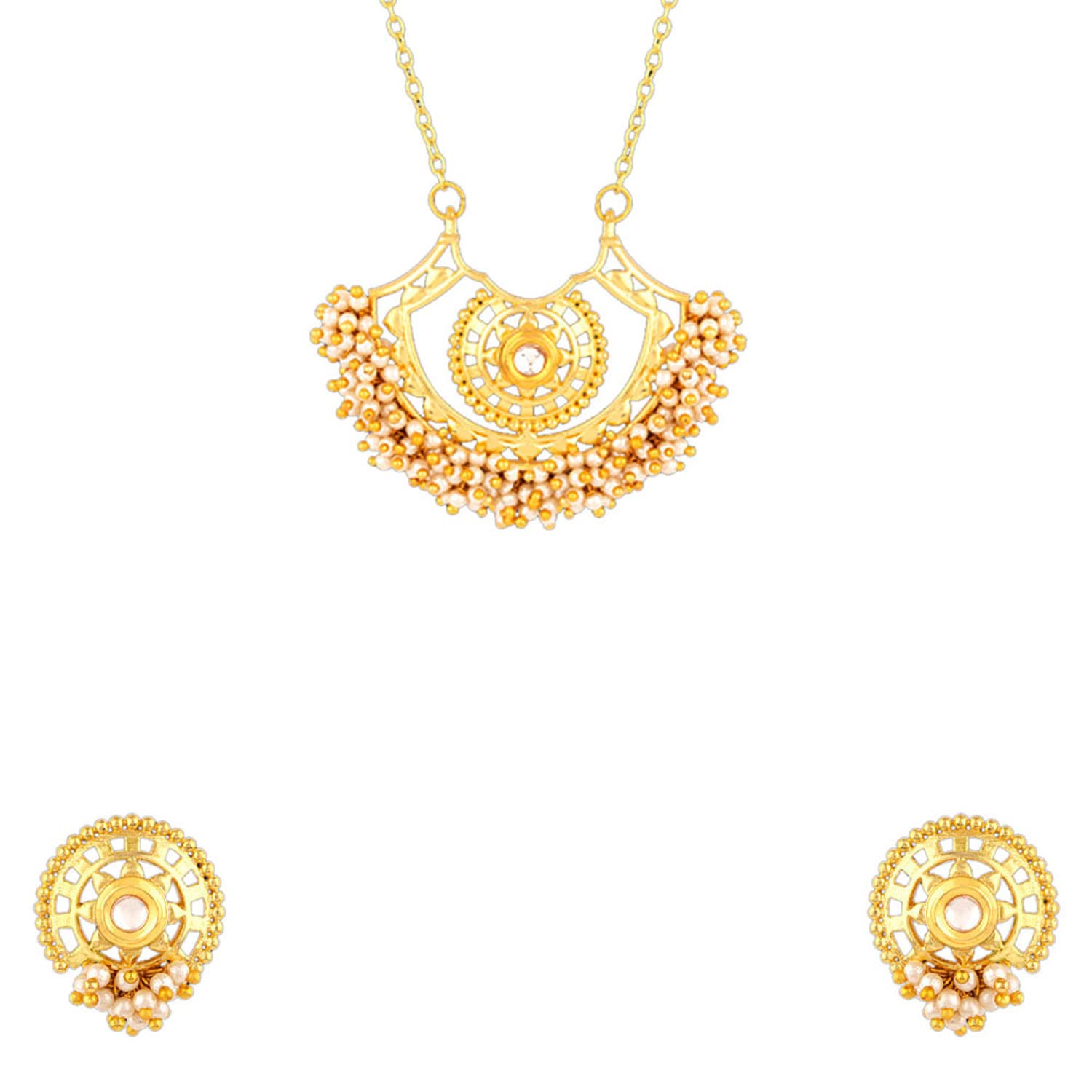 VOYLLA Veerangana Antique Style Necklace Set (B09X368C2Q) Amazon Price History, Amazon Price Tracker