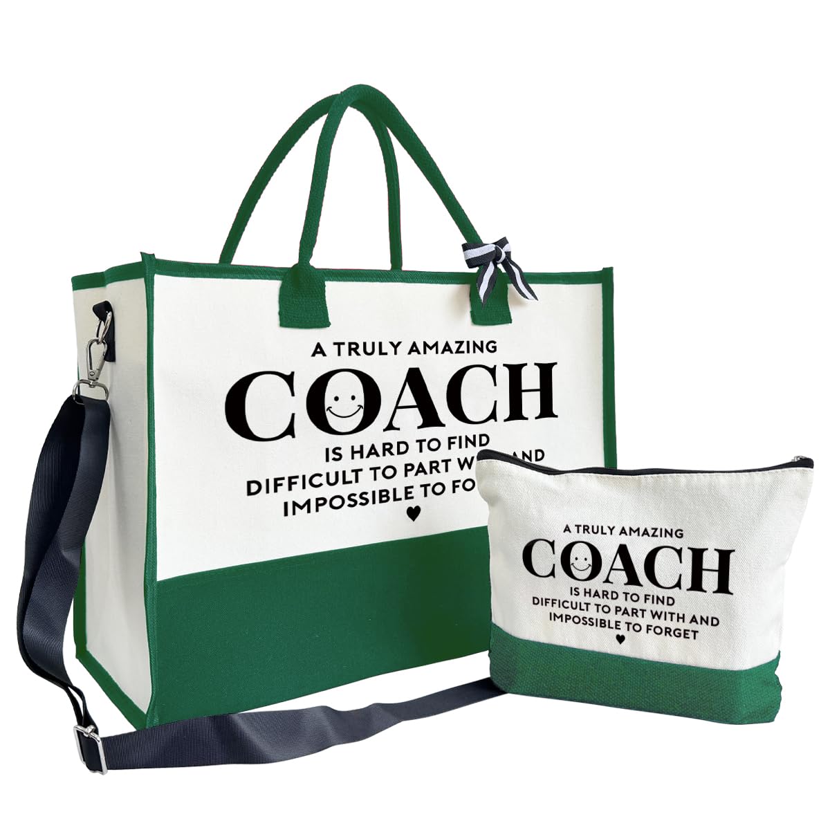 Amazing Coach Tote Bag, Canvas Tote Bag for Women, Shoulder Beach Bag, Thank You Gift for Female Coach, Coach Gifts for Women, Travel Bag Gifts for Coach, Canvas Tote Bag With Zipper, Make Up Gag B1