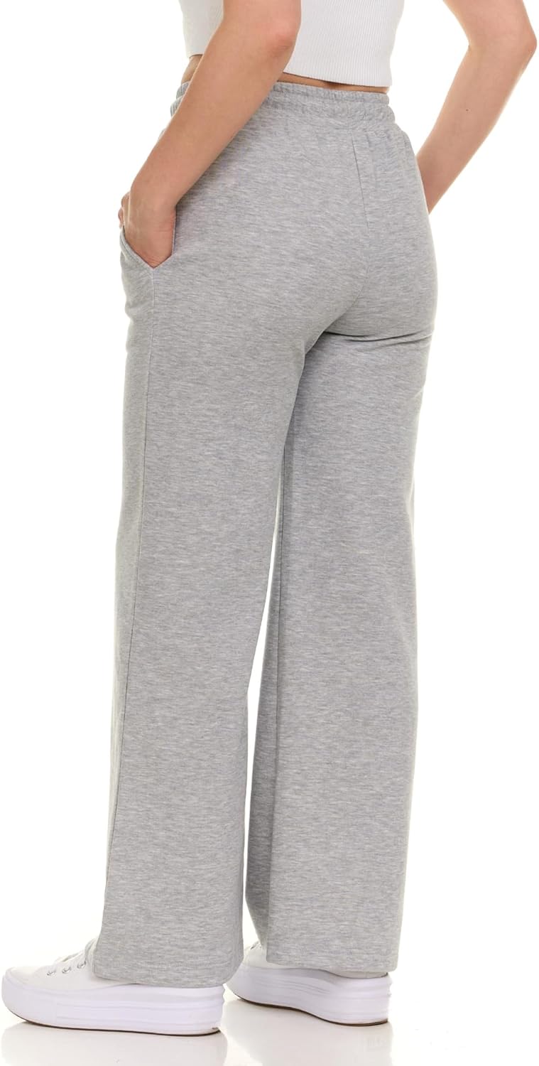 Wide Leg Sweatpants Women – High Waisted Comfy Fleece Baggy Womens Sweatpants, Casual Loose Women Lounge Pants - Image 2