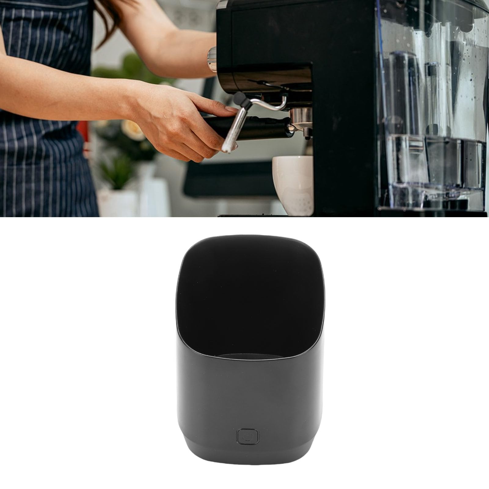 Vikye Báscula de café Digital, Vaso Dosificador de Alta Precisión de 0,1 G con Pantalla LED, Conversión de Gramo/onza de 500 G de Capacidad, Batería de 600 MAh para Máquina de café