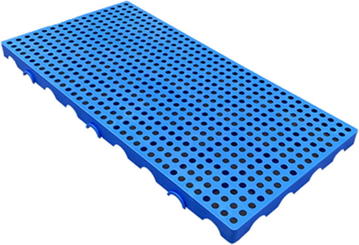 Plastic Pallet, HDPE Lightweight Breathable Ventilation Grid Pallet, Waterproof Storage Grid Pad for Garden Garage(Gray,100x50x5cm/1pcs)