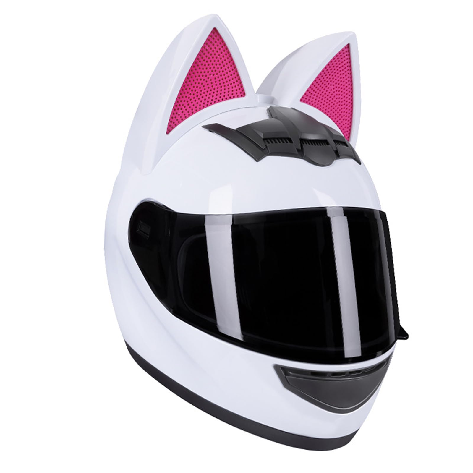 Amazon.co.jp: RUYICZB かわいい猫ヘルメット、女性デザインオートバイ