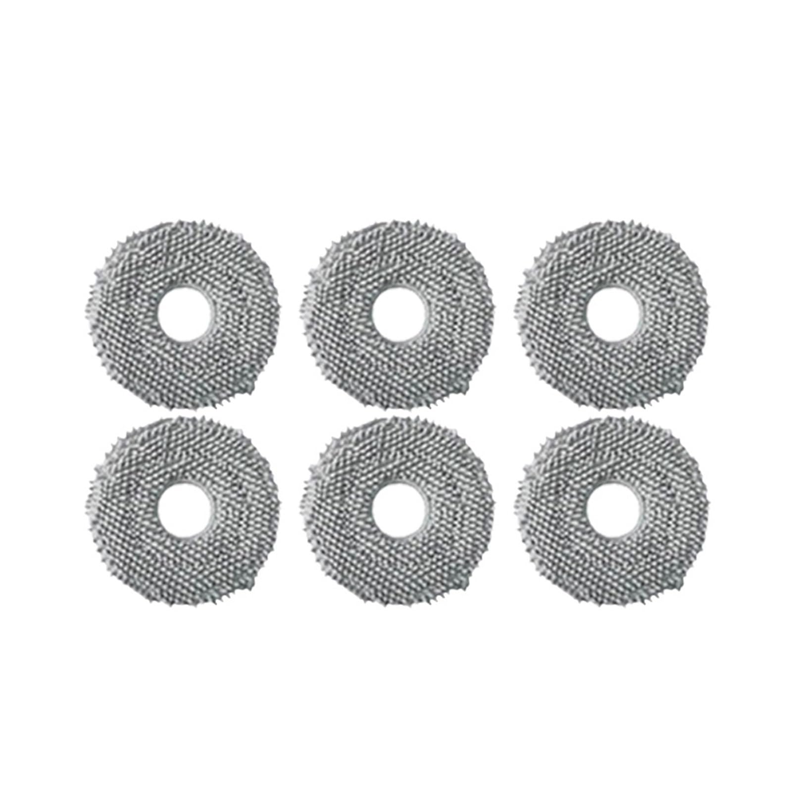 Kicici Compatible With Xiaomi Mijia Robot Vacuum Mop 3S B108CN Vacuum Cleaner Parts Main Side Brush Hepa Filter Mop Pad Replacement Accessories(6pcs)