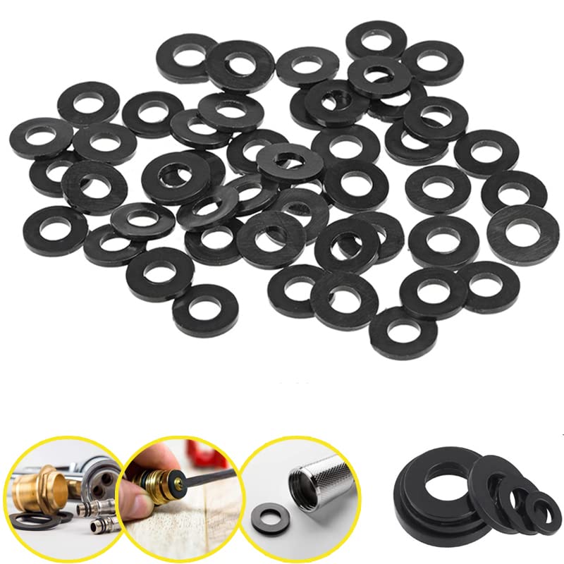 10 Stück Schwarze Flache Dichtungsscheiben Aus Gummi For Sanitär