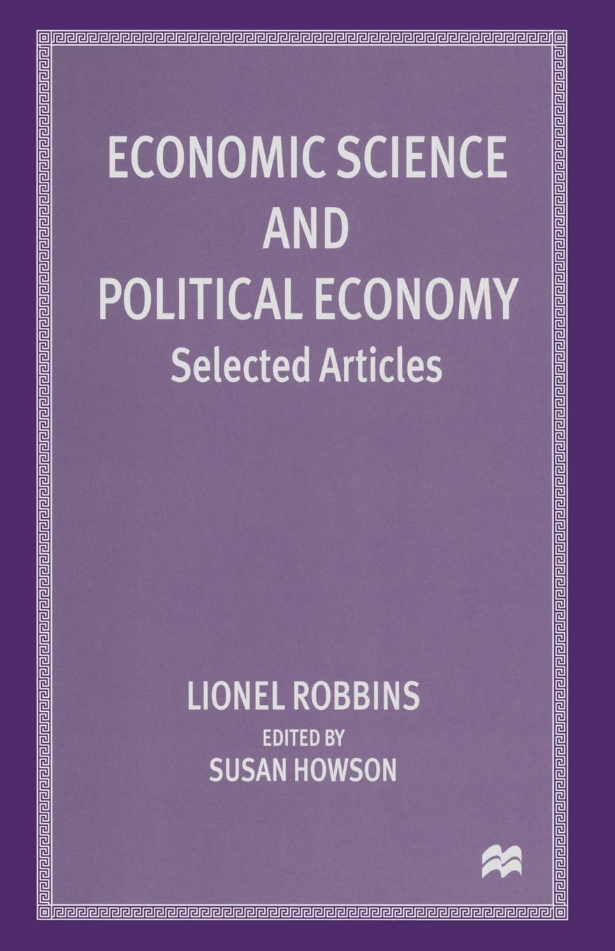 Economic Science and Political Economy: Selected Articles