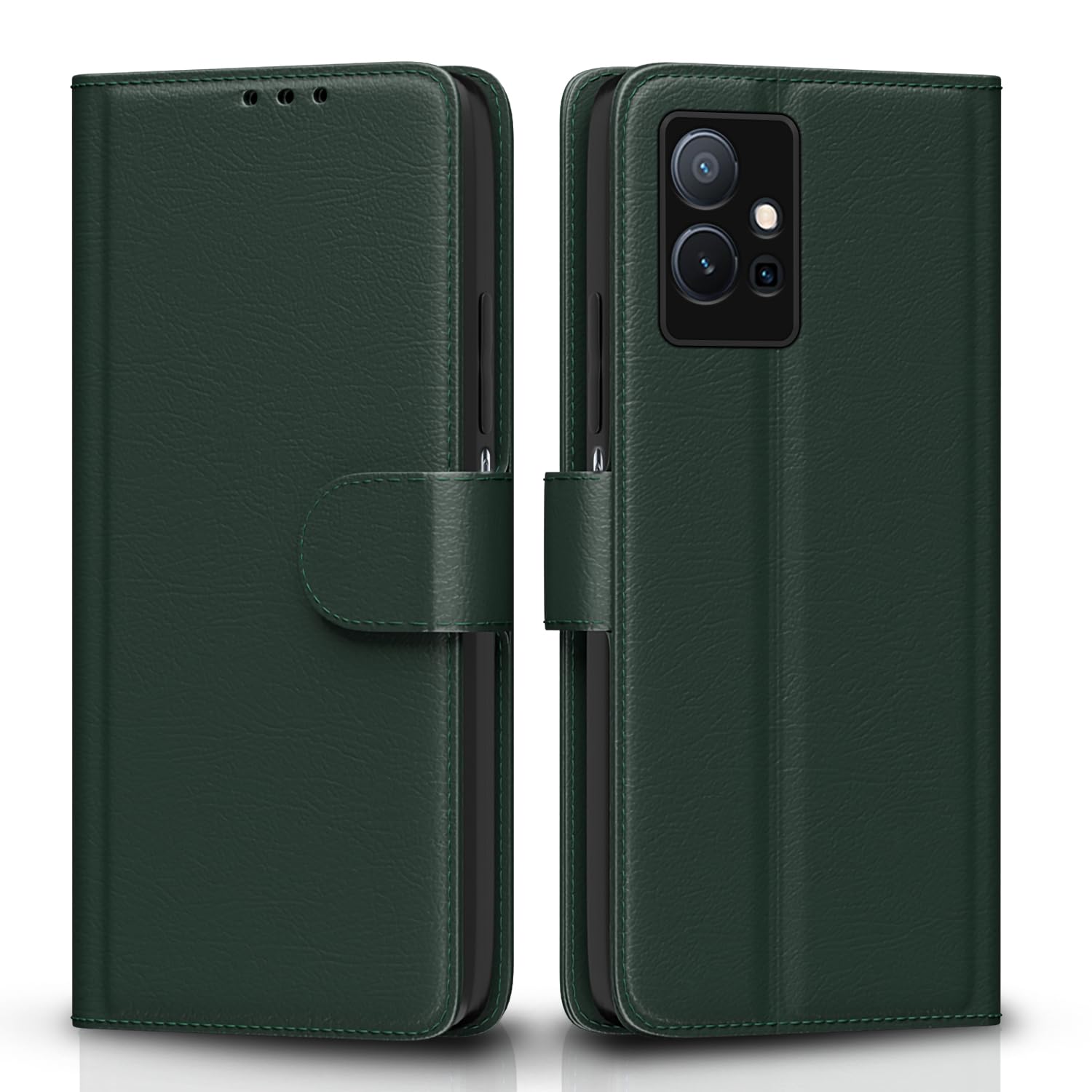 Pikkme Leather Flip Cover for Vivo Phones - Wallet Stand -1