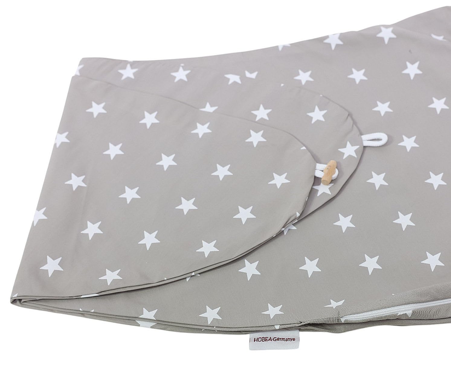 HOBEA-Germany Funda de Almohada de Lactancia para Cojines de Lactancia 190cm diseños (Muselina Topo) — view 7