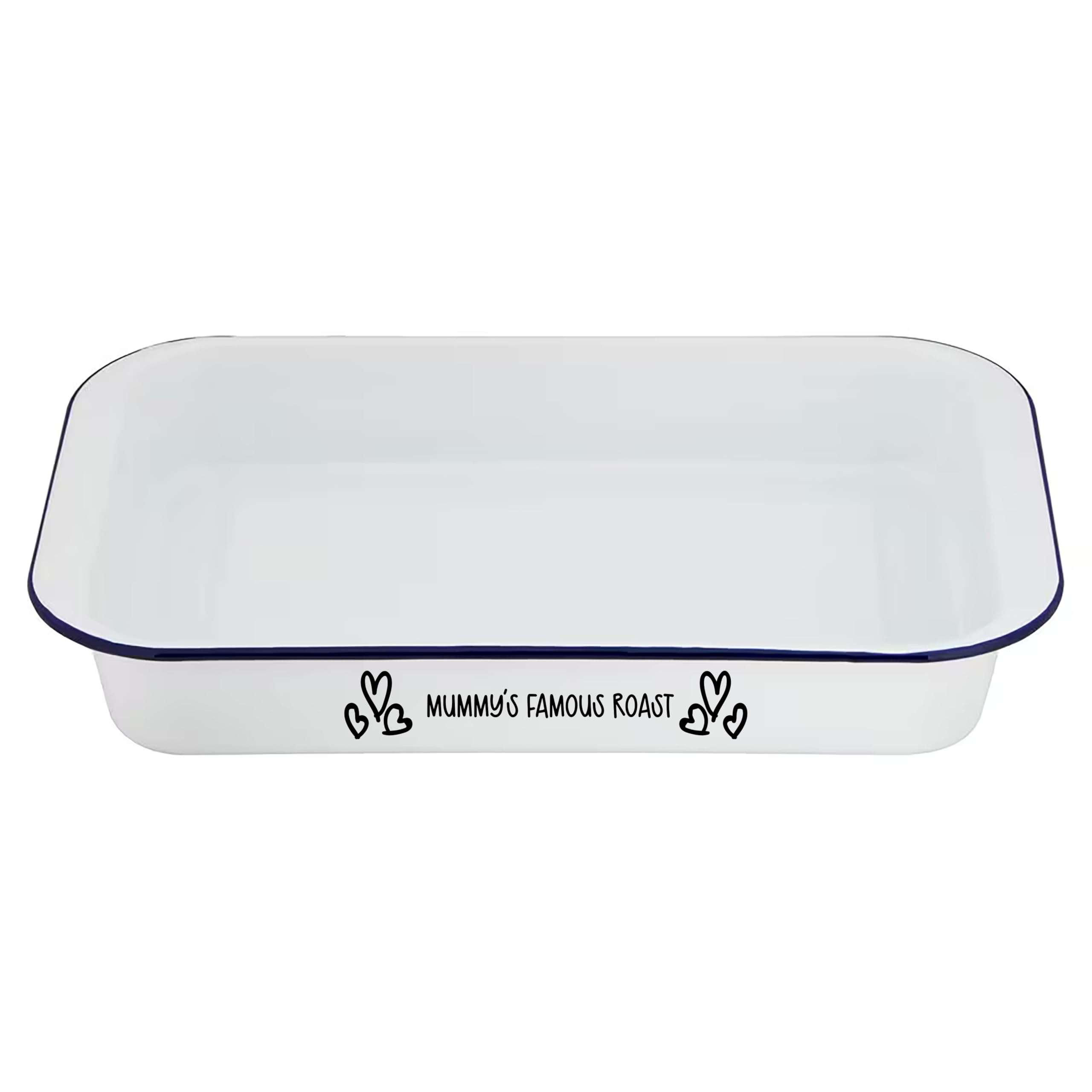 Personalised Engraved Baking Tray, Enamel Roasting Dish, Roaster, Gift For Mum, Dad, Cook, Chef. Christmas Dinner, Stocking Filler, Baker