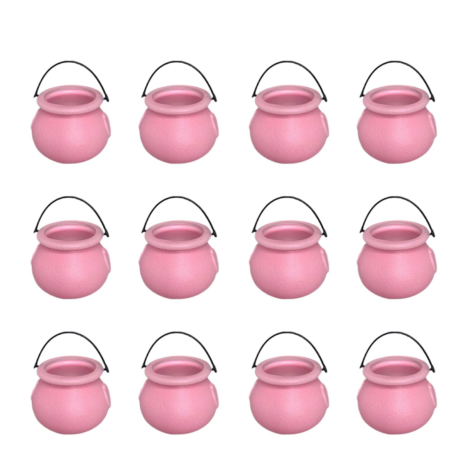 Xinsheinelry 12Pcs Halloween Candy Bucket Small Storage Container Party Treat Holder Witch Container
