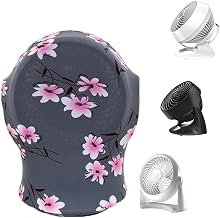 BHFK Compatible with Air Circulator Fan Dust Cover, DC Cooling Fans Cover Moisture Proof Dustproof for Room Air Circulator Fan (Pattern 3, S)