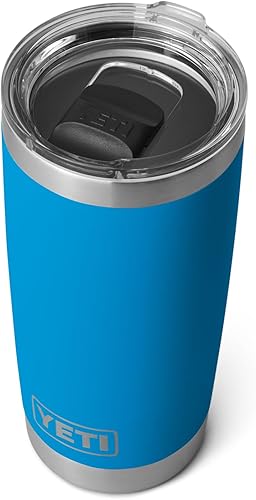 Miniatura 128 de YETI Rambler - Vaso aislado al vacío de acero inoxidable de 20 onzas con tapa MagSlider Verde mar