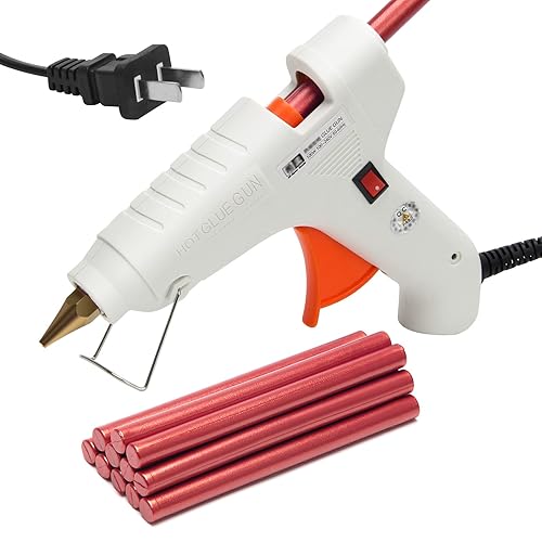 Miniatura 8 de Luxiv - Palitos de cera de sellado de 5.4 pulgadas con pistola de pegamento, palos de cera de sellado de 0.394in, pistola de pegamento manuscrito de