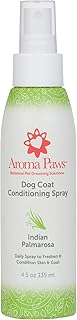 Aroma Paws Scented Dog Coat Spray â€“ Cleansing, Conditioning, Moisturizing â€“ Toxin Free, Healthy Ingredients â€“ Aromatic Grooming Puppy Spray â€“ Loosens Knots, Tangles â€“ 4.5 Oz, Palmarosa