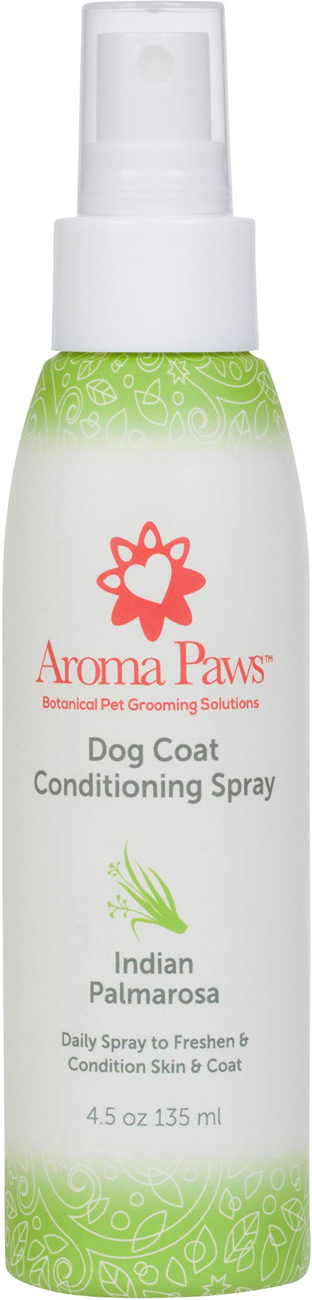 Scented Dog Coat Spray – Cleansing, Conditioning, Moisturizing – Toxin Free, Healthy Ingredients – Aromatic Grooming Puppy Spray – Loosens Knots, Tangles – 4.5 Oz., Palmarosa
