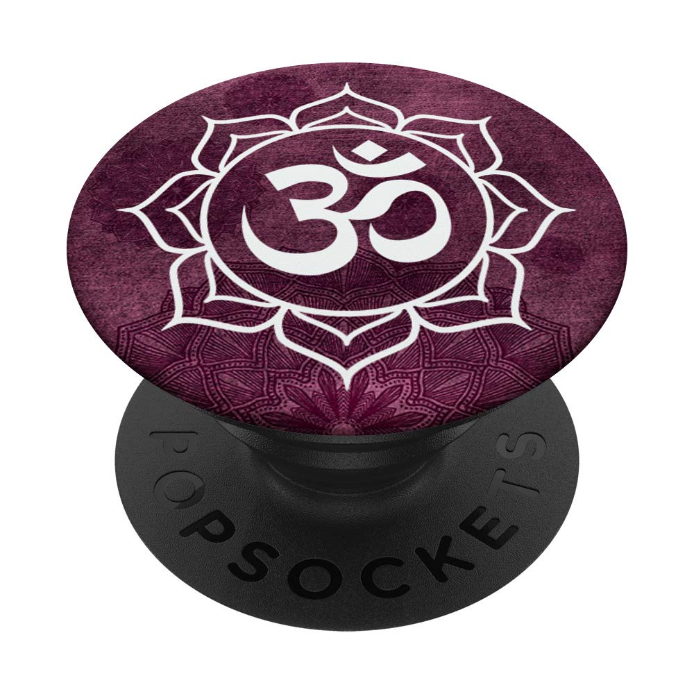 Amazon.com: Burgundy Om Mandala Zen Vintage Lotus Flower Symbol Zx