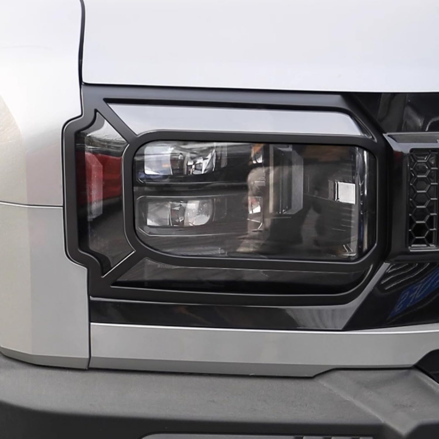 HIGH FLYING for Chery Jetour Travellar, T2 2023-2025 Car Exterior Accessories Head Light Lamp Overlays Cover Trim 2pcs ABS (Matte Black)