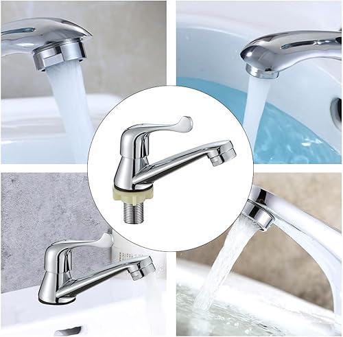 Miniatura 3 de Grifos de lavabo de aleación de zinc grifo de lavabo solo grifo de agua fría para cocina baño inodoro bañera baño