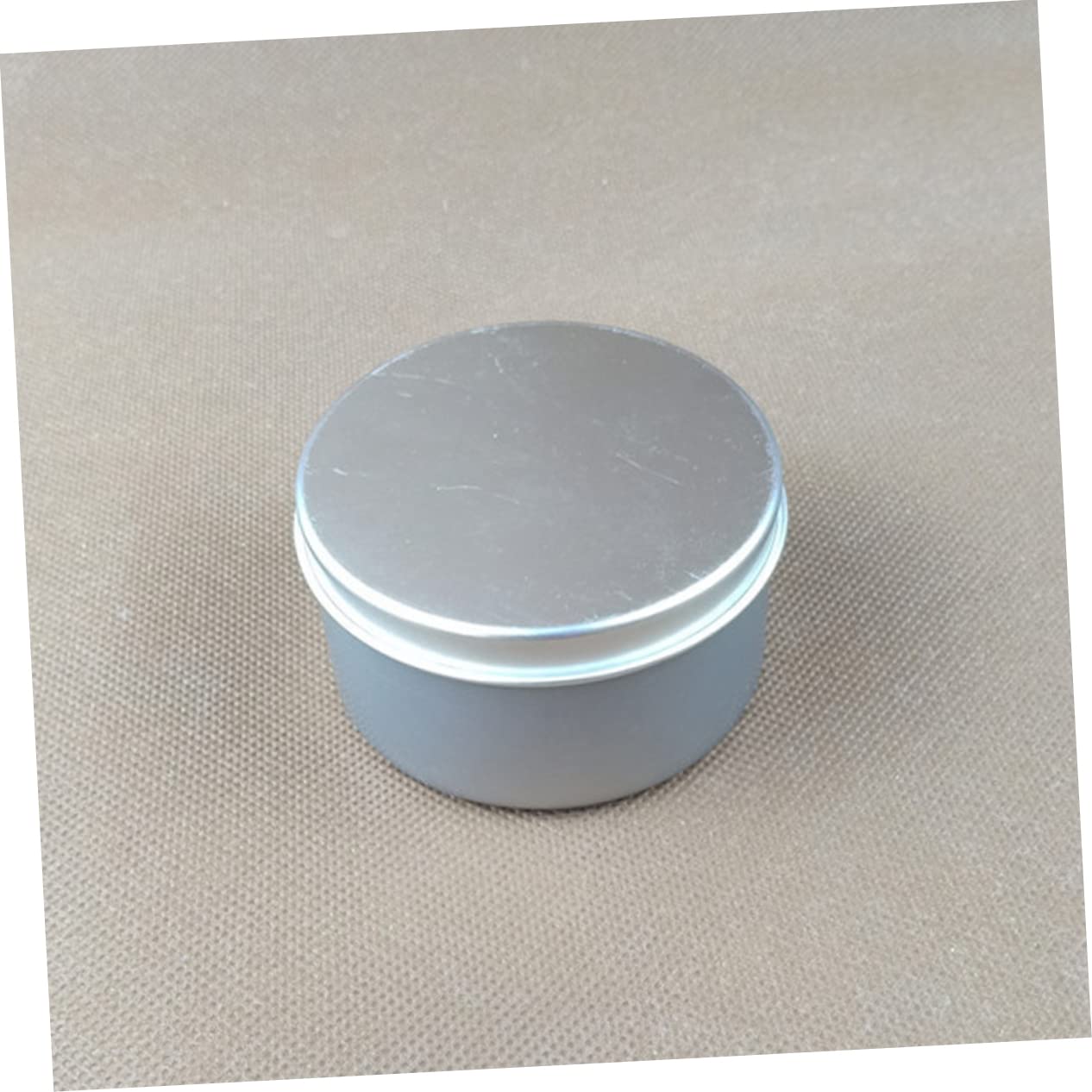 DOITOOL 4Pcs Scented Candle Making Tin Box Travel Candle Containers for Handmade Candles Present Treat Boxes for Crafts and Home Supplies Silver