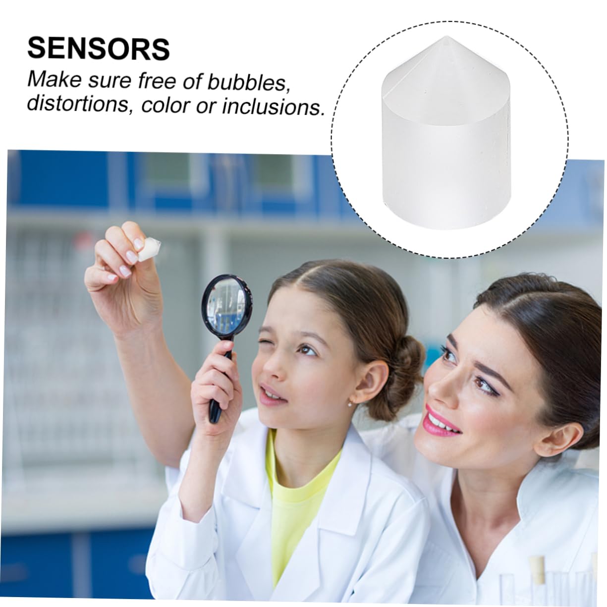 Zerodeko 2pcs Conical Optical Equipment Circular Prisms for Photography Boys and Girls Learning