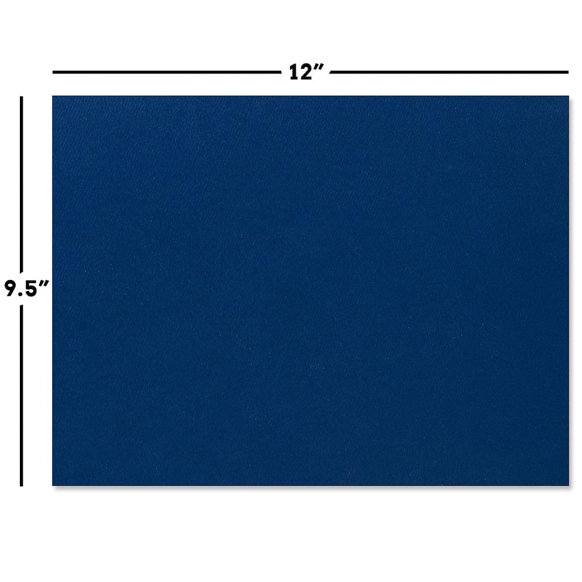 Zeugnismappe, Aktenmappe, Leineneinband, einfarbig, Blau, 24,9 x 30,5 cm, gefaltet mit gestanzten Ecken auf 36,3 kg, 50 Stück