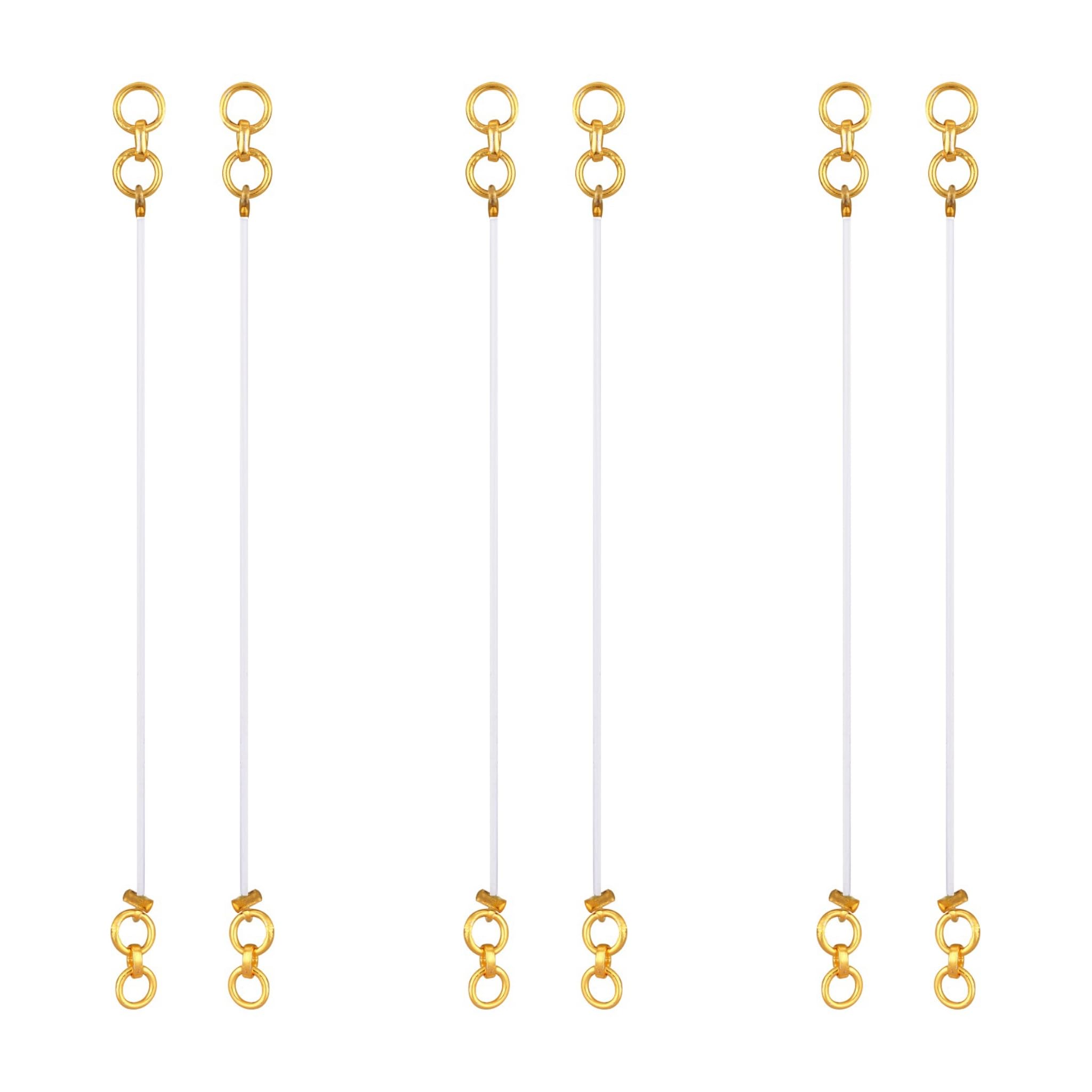 Vivastri's Unique Transparent 3 Pair Combo Kaanchain Earrings For Women -VIVA1094KC-3 PAIR-picture-48