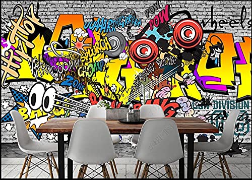 Papier peint 3D grand format graffiti décoration murale KTV et maison - 3