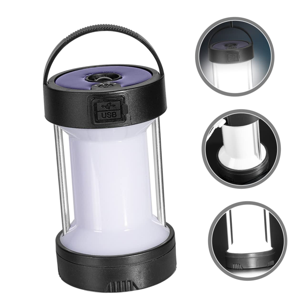 VANZACK Outdoor Camping LED Lantern Professional Rechargeable Tent Light for Hiking Backpacking and Emergency Use Solar Charging for Nighttime Illumination Present for Camping Enthusiasts