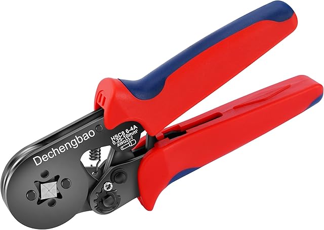 Ferrule Crimping tool,Dechengbao Crimper Plier Adjustable Crimping Tools Used for 0.25-10mm2 (AWG 23-7) Cable End-Sleeves ,wire ferrule crimper