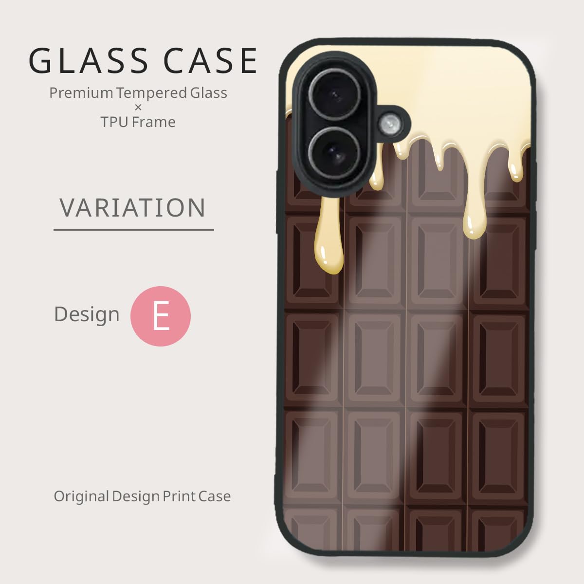 Amazon.co.jp: Tiara mode iPhone 15 ケース 【食べ物】 ガラスケース