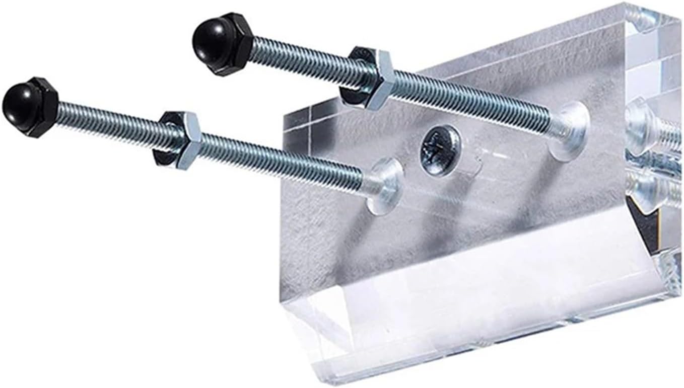 Skate Board Wall Mounts 4pcs Skateboard Wall Mount Longboard Deck Hanger Display Stand Transparent Acrylic Indoor Floating Storage Holder Rack