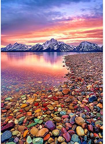 DIY Diamond Art Kits, HCSSZ Full Drill Diamond Beauty and The Beast Rose Picture for Adults, Full Drill Crystal Rhinestone Painting Pictures for Home Wall Decor 40x30cm