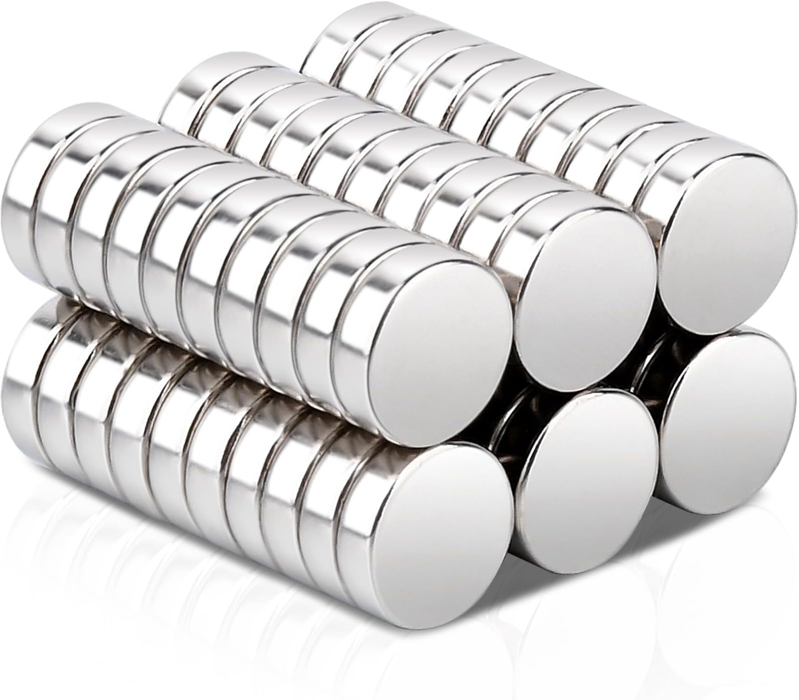 60 Pcs Neodymium Small Magnets, 7mm x 2mm, Mini Round Rare Earth for Whiteboard, Office Crafts, Fridge, Industrial