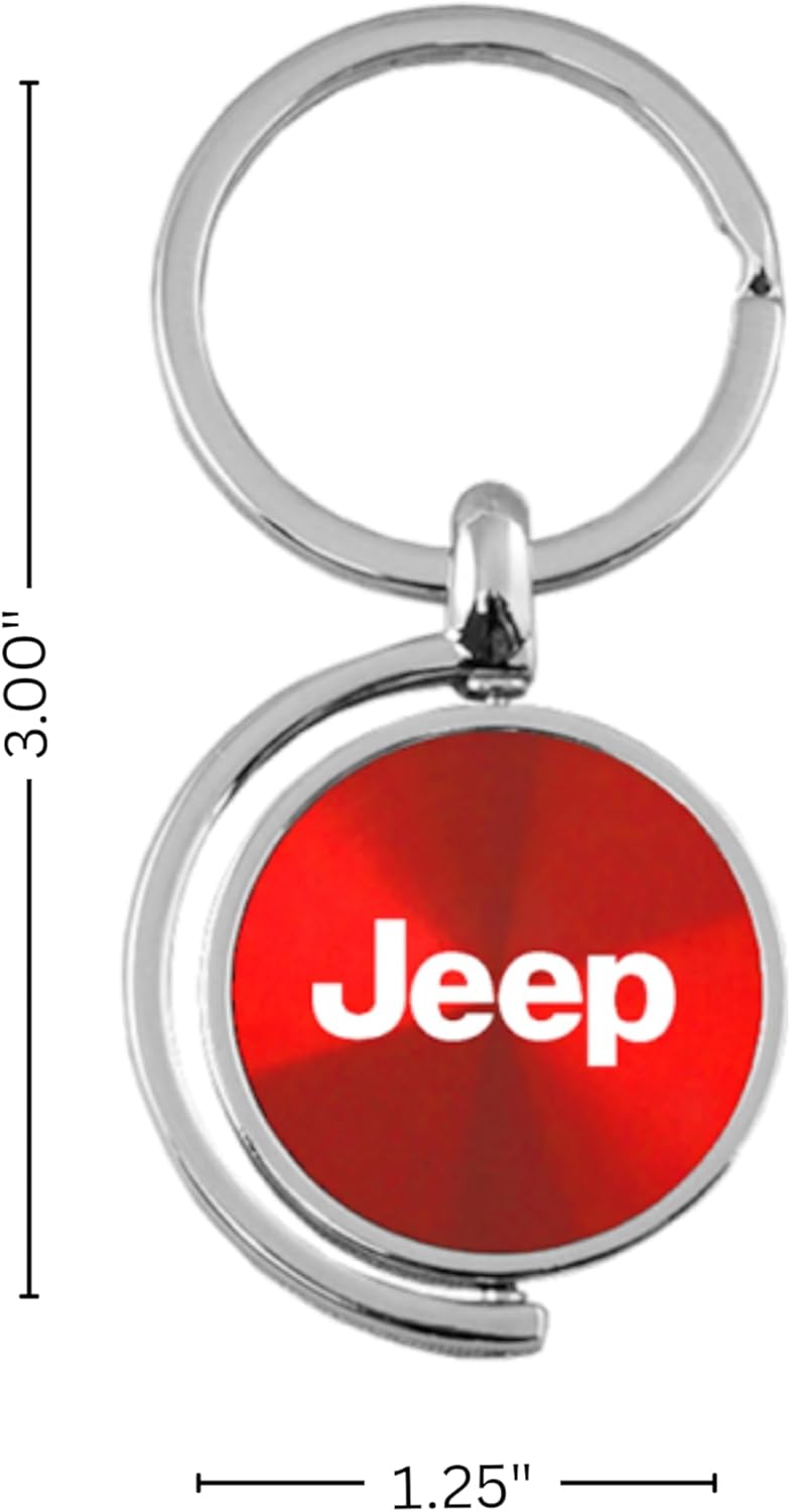 Au-TOMOTIVE GOLD Spinner Key Ring for Jeep