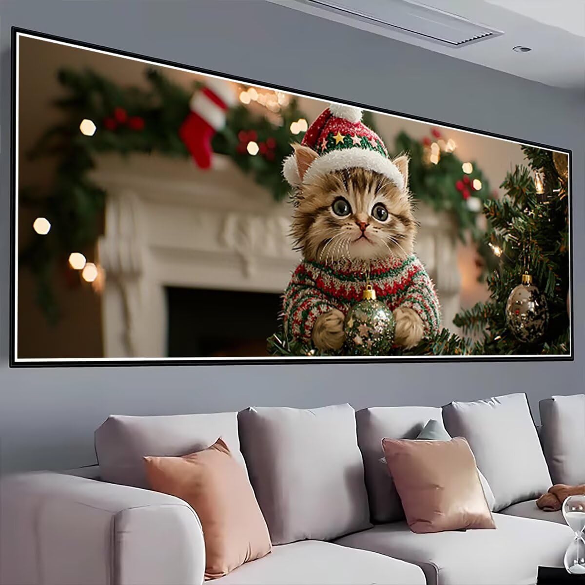 Diamond Painting Adulti, Diamond Painting Natale 60x160cm, Regalo -2016