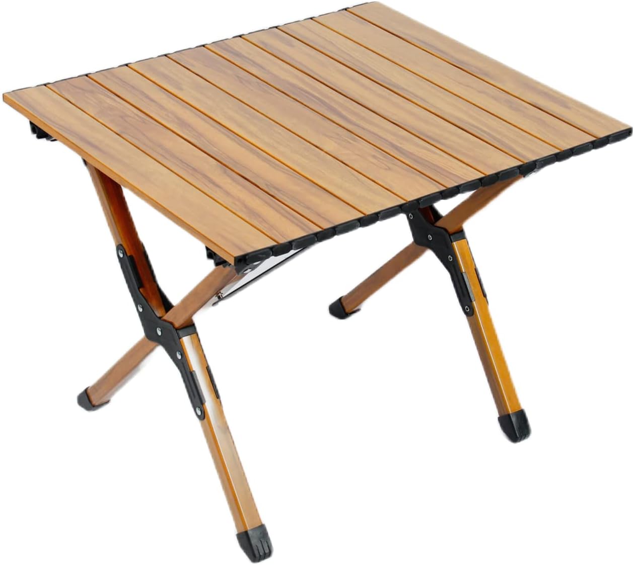 Amazon SWAG GEAR キャンプテーブル ウッドロールテーブル 組み立て簡単 コンパクト 収納バッグ付 ローテーブル インテリア