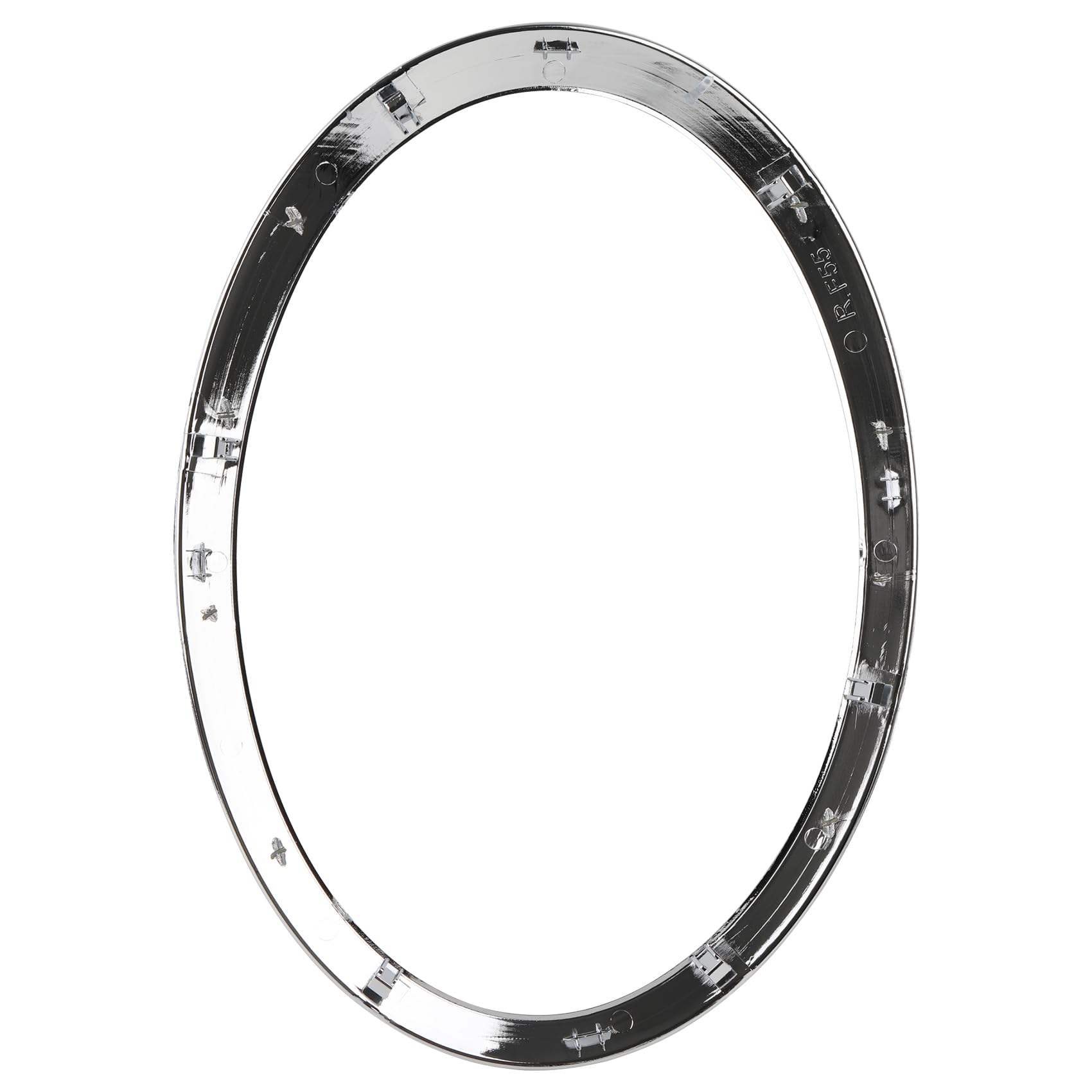 Mini Scheinwerfer-Zierring Scheinwerfer-Abdeckleisten Kompatibel mit 2014–2021 Mini Cooper F55 F56 F57 Scheinwerferabdeckungsleisten 51137300631 51137300632 51712355791 51712355798 (Silber)