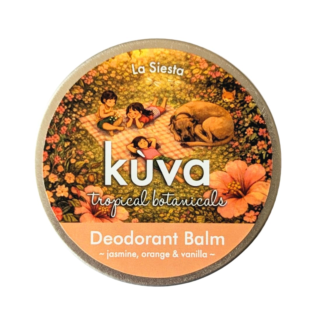 Kuva La Siesta 100% Organic Natural Jasmine, Orange & Vanilla Deodorant for Men and Women / Underarms Whitening & Lightening Deodorizing Pit Cream, Travel Friendly 24 Hour Odour Free Deo Balm / Easy To Carry - 50 g Pack-image-34