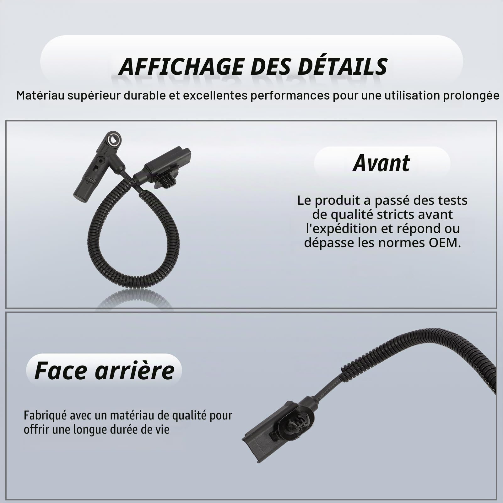 Capteur d'arbre à cames pour Berlingo, C3 II, C4 II, C5 III, DS3, DS4 | pour C-Max II, Fiesta VI, 2008, 208, 3008, 308, 4008, 5008, 508, Partner, V40, V50, V50Q-192 AV6Q12K0773AA 9664430980