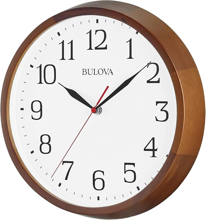 Reloj de Pared Bulova C4899 Clarity Analógico Madera miniatura 4