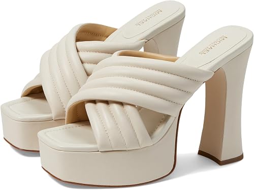 Michael Kors 40F3POHS3L-289 PORTIA PLATFORM SANDAL Mujer LIGHT CREAM EU 42.5