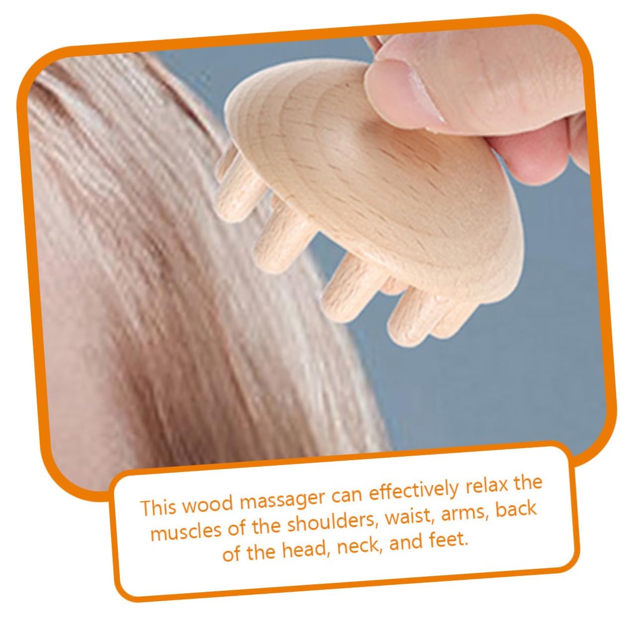 Holz Massagegerät Satz für Zuhause und Unterwegs, Beige, 1 Satz