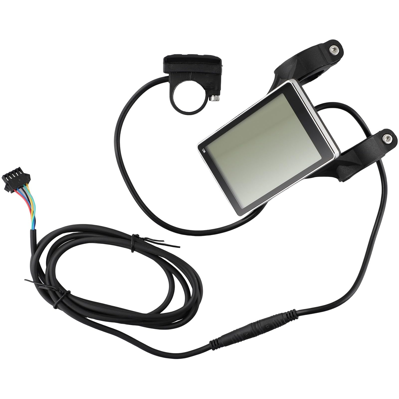 Lecreatekit E-Bike M5 Display LCD 5Pin Scooter Elettrico Tachimetro con Guscio in Acciaio ABS Compatibile con Protocollo di Comunicazione N° 2